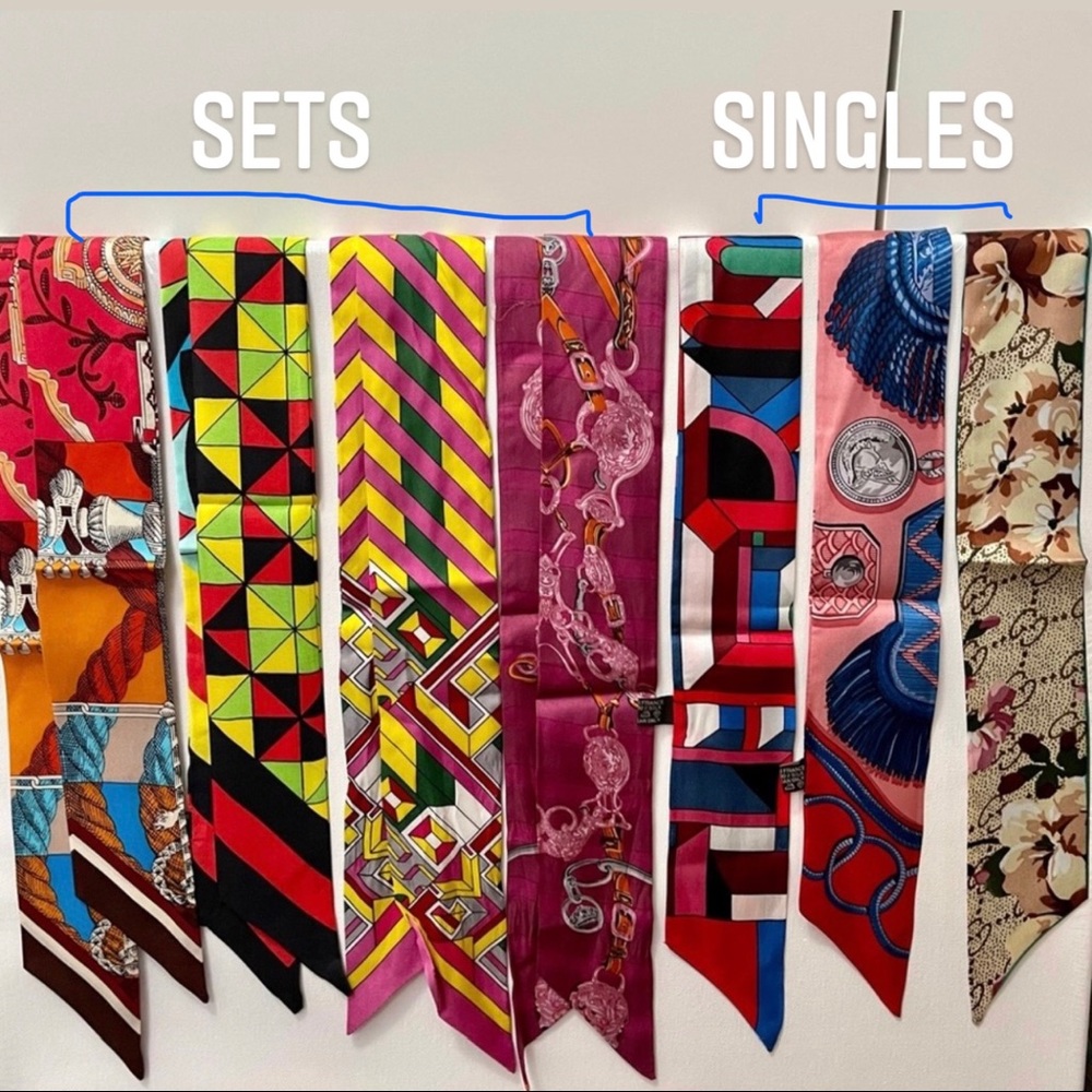 Silk Twilly for Handbags - New and Preowned